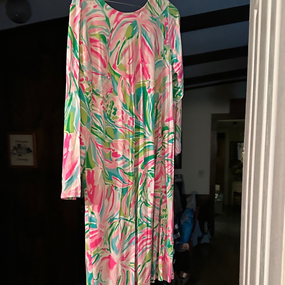 Lilly Pulitzer Ophelia Swing Dress Multi Croc My World Size Large M